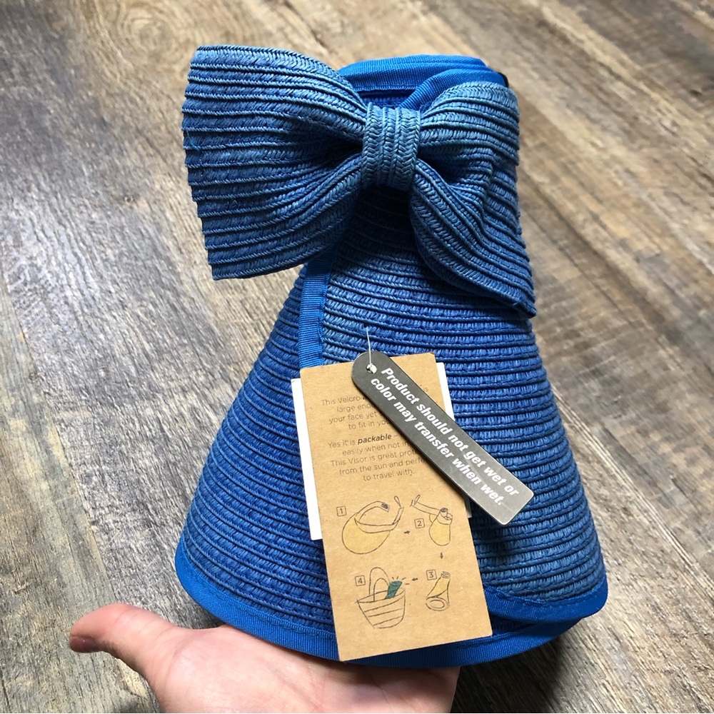 💙 Croft & Barrow Beach Sun Visor Hat /  Blue / NWT 💙